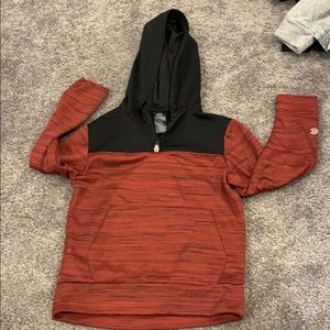 Boys Champion red &black hoodie